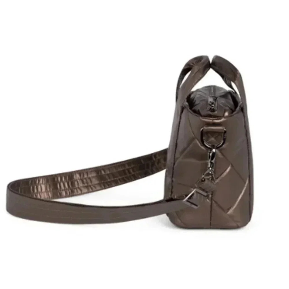 LUG Dory Mini Crossbody / Top Handle Bag - Metallic Espresso (brown) - Picture 3 of 16